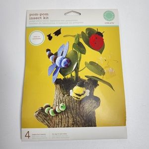 MARTHA STEWART CREATE Pom-Pom Insect Kit NEW IN PACKAGE 2008 - makes 4 insects
